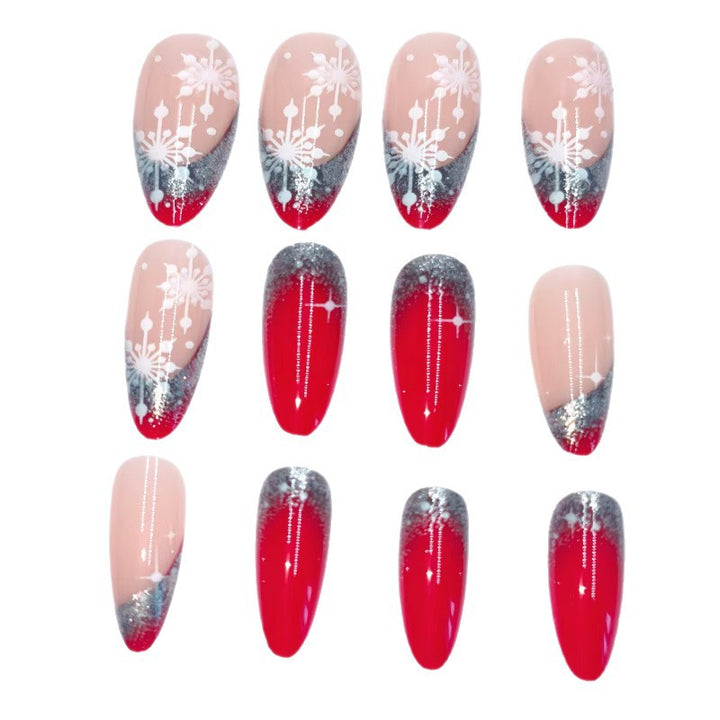 Creative artificial nails with winter motif Kalsten