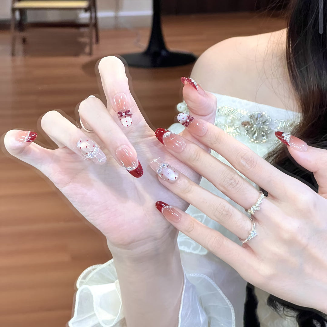 Artistic Themed Press-On Nail Design Kalsten
