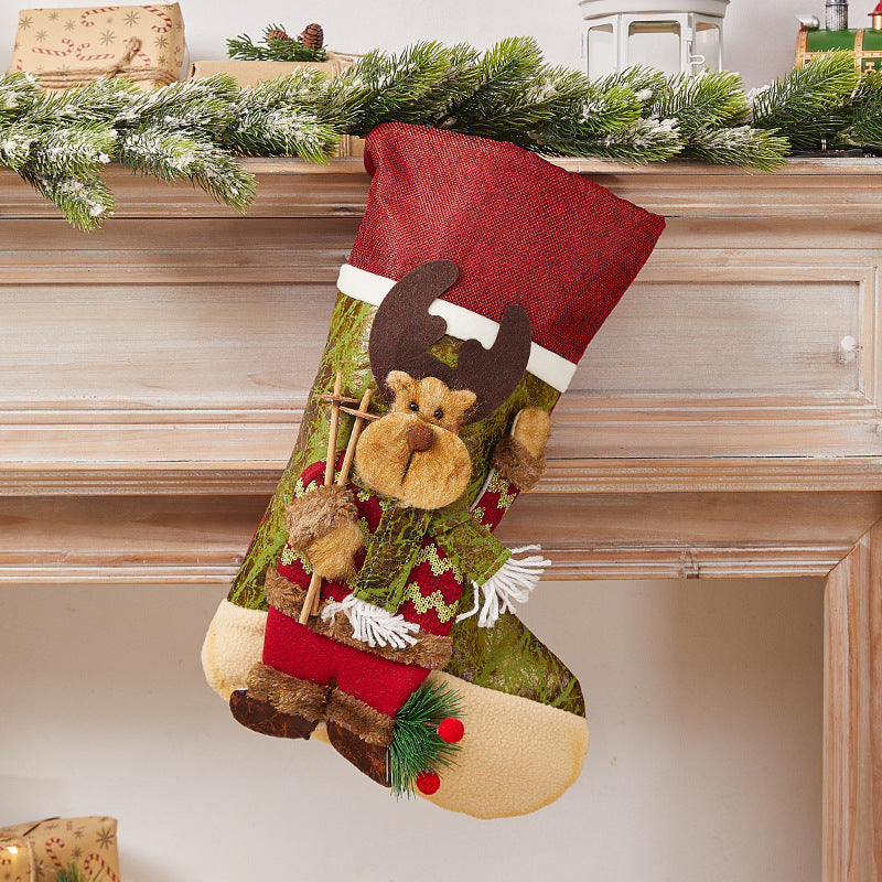Festive Christmas stocking with nostalgic design Kalsten