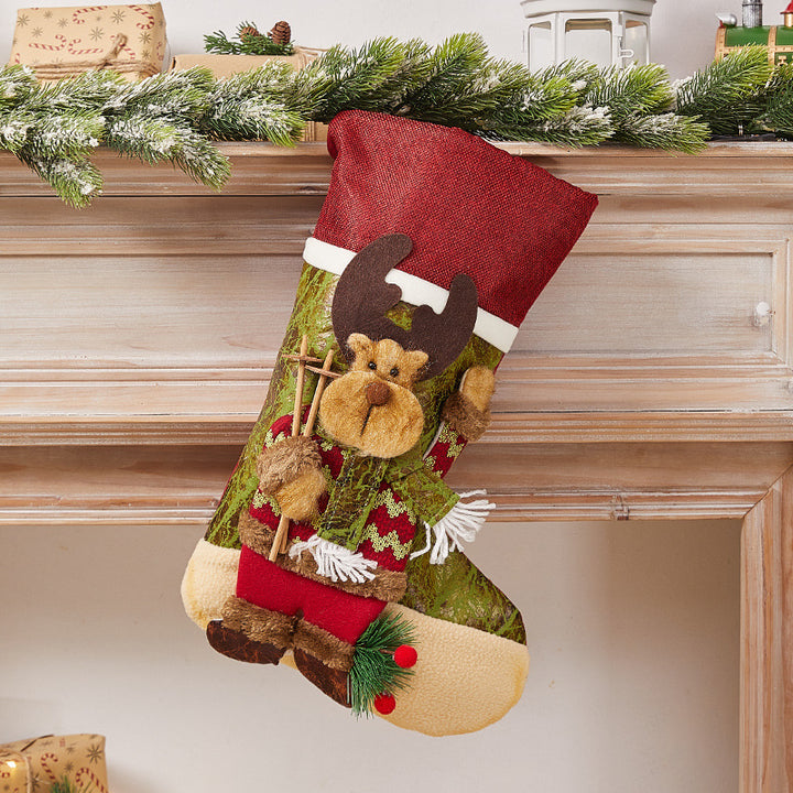 Festive Christmas stocking with nostalgic design Kalsten