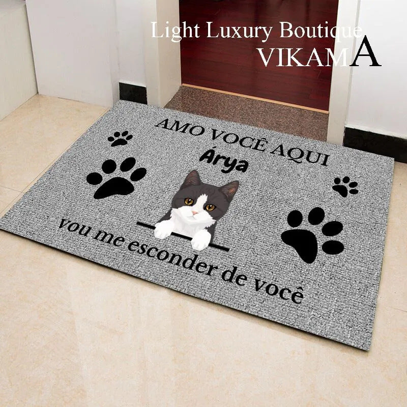 Floral Themed Welcome Mat Kalsten