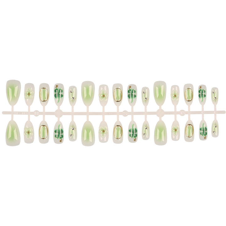 Elegantly Designed Floral Press-On Nail Set