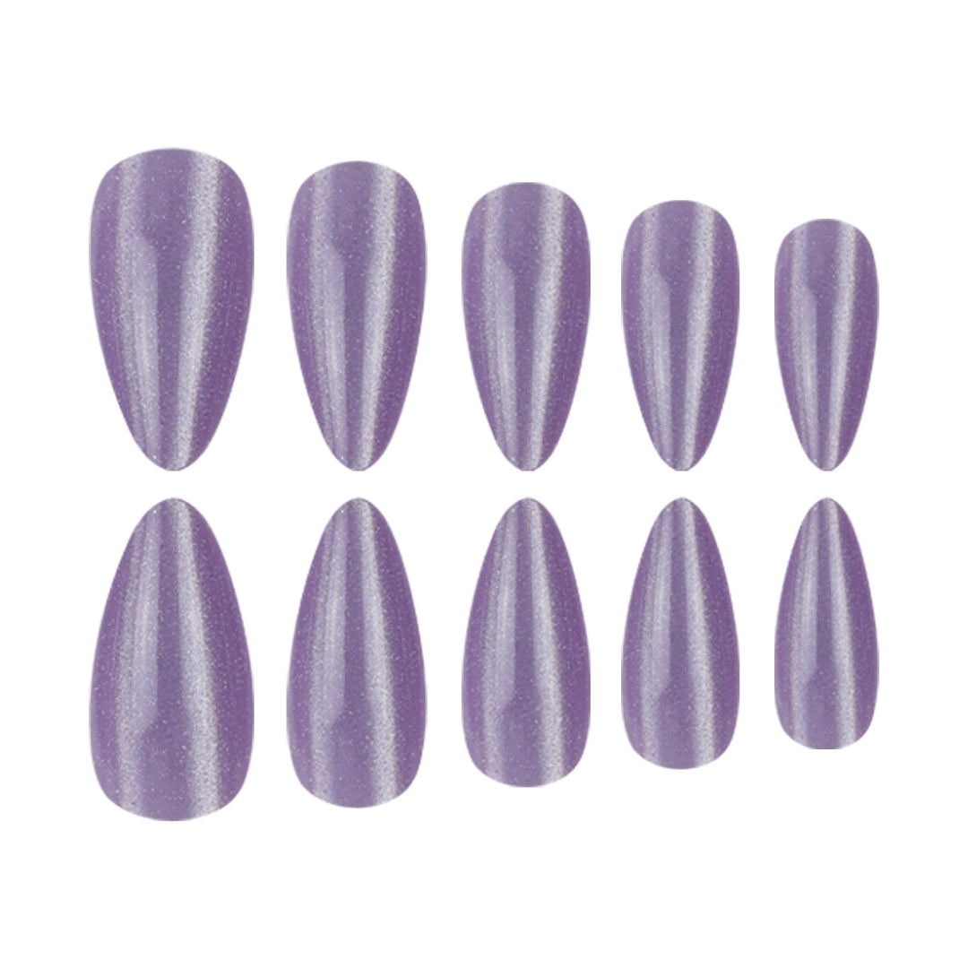 Long Glossy Stiletto Press-On Nails Kalsten