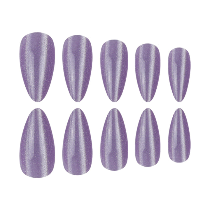 Long Glossy Stiletto Press-On Nails Kalsten