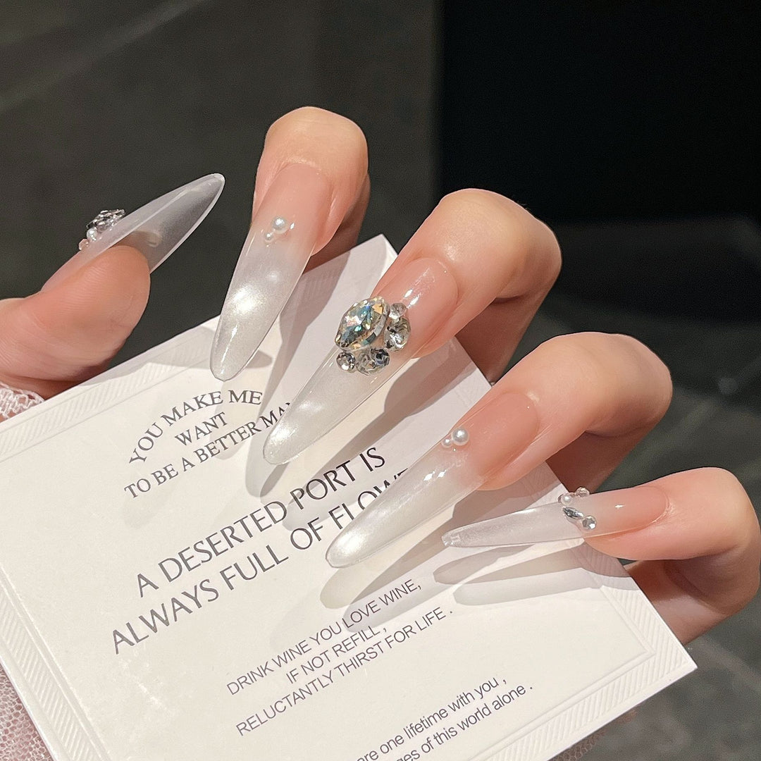 Luxury Crystal-Studded Press-On Nail Extensions Kalsten