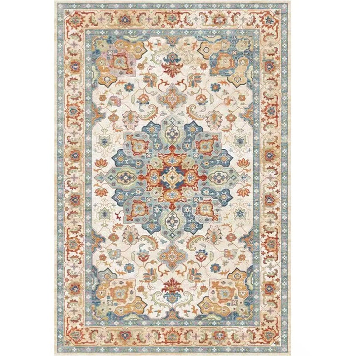Vintage Floral Patterned Area Rug
