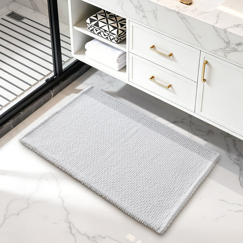 Textured Natural Fiber Bath Mat Kalsten