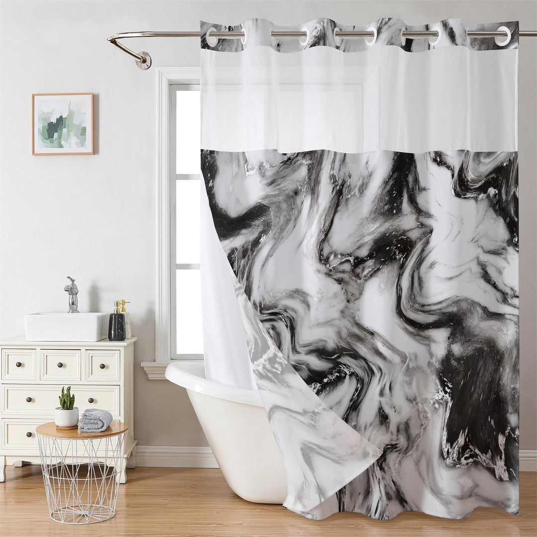 Luxury Marble Design Shower Curtain Kalsten