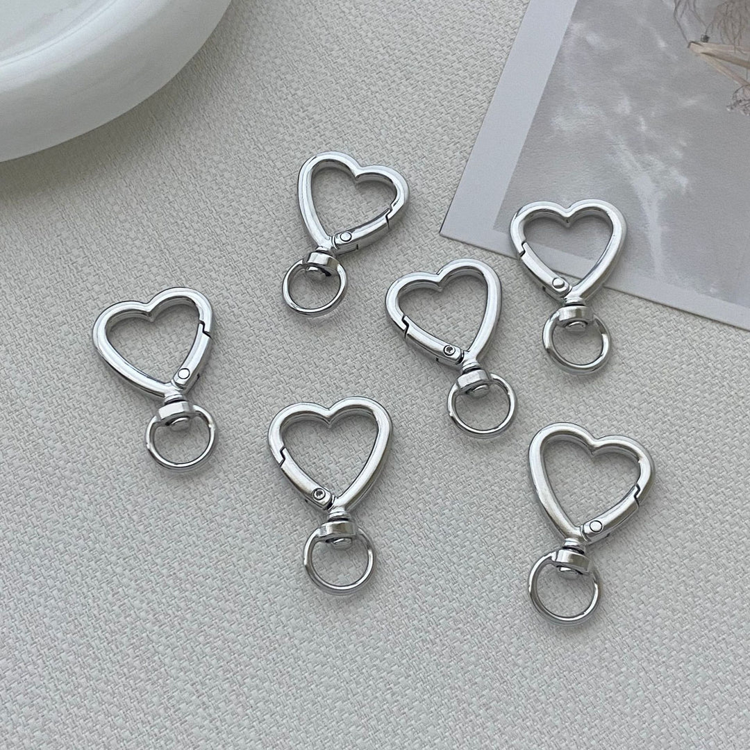 Heart-Shaped Clip Hook Keychain Kalsten