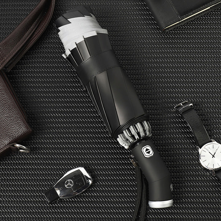 Women's automatic folding umbrella with LED lighting and wind resistance Kalsten