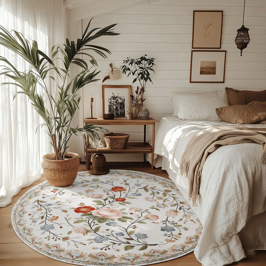 Floral Pattern Area Rug