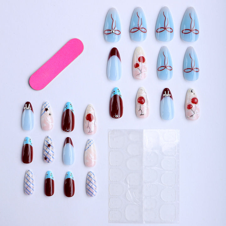 Artistic Decorative Press-On Nail Tips Kalsten