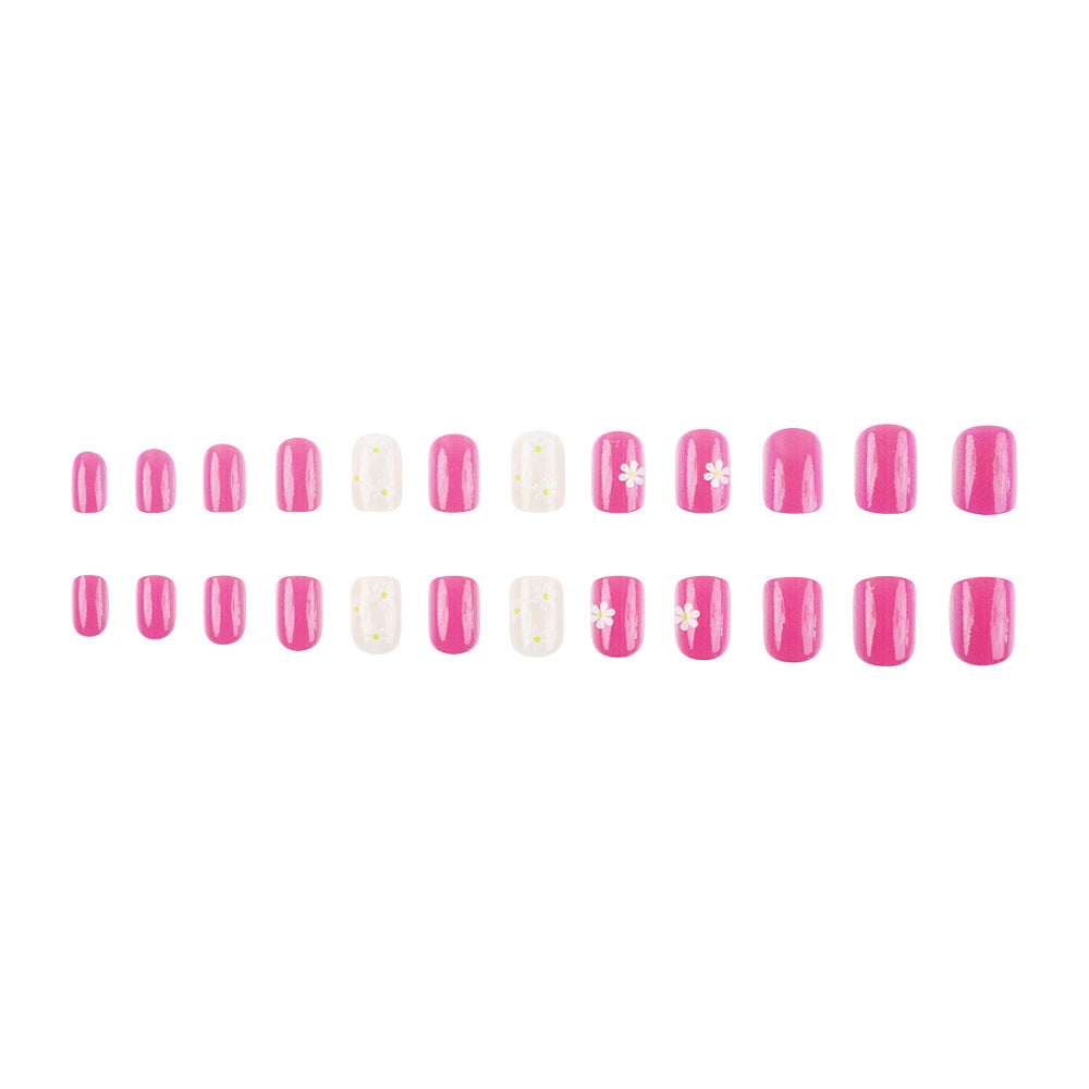 Floral Embellished Gel Nail Art Set Kalsten