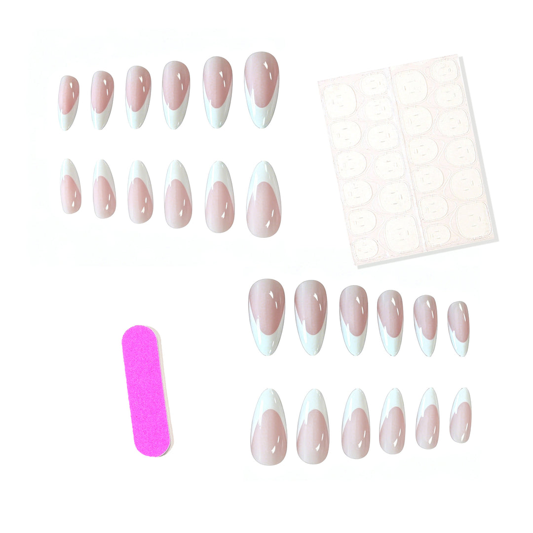 Elegant French Tip Acrylic Nail Enhancements Kalsten 1789915431
