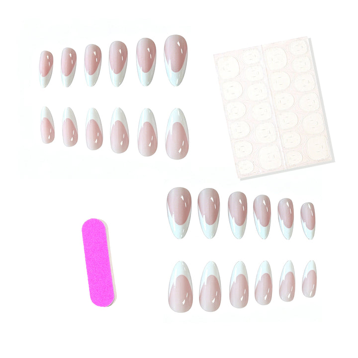 Elegant French Tip Acrylic Nail Enhancements Kalsten 1789915431