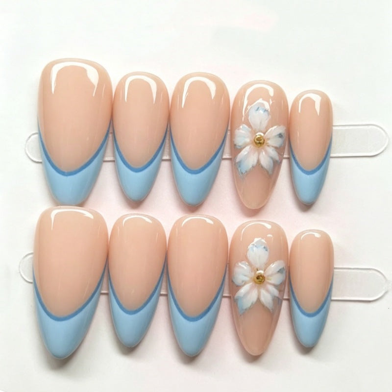 Nature-Themed Artistic Press-On Nail Set Kalsten