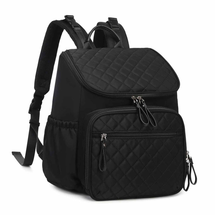 Multi-Functional Quilted Diaper Bag Backpack Kalsten