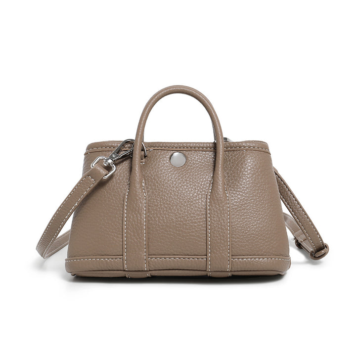 Classic Textured Leather Handbag