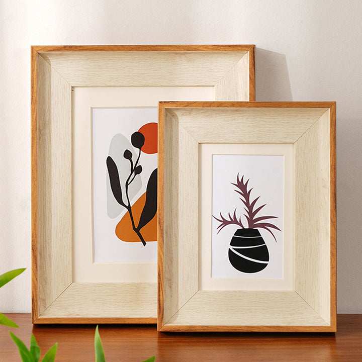 Artistic Framed Floral Print for Home Display