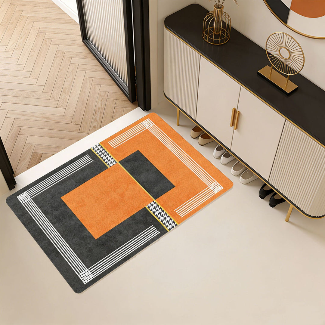 Decorative Geometric Pattern Area Mat Kalsten