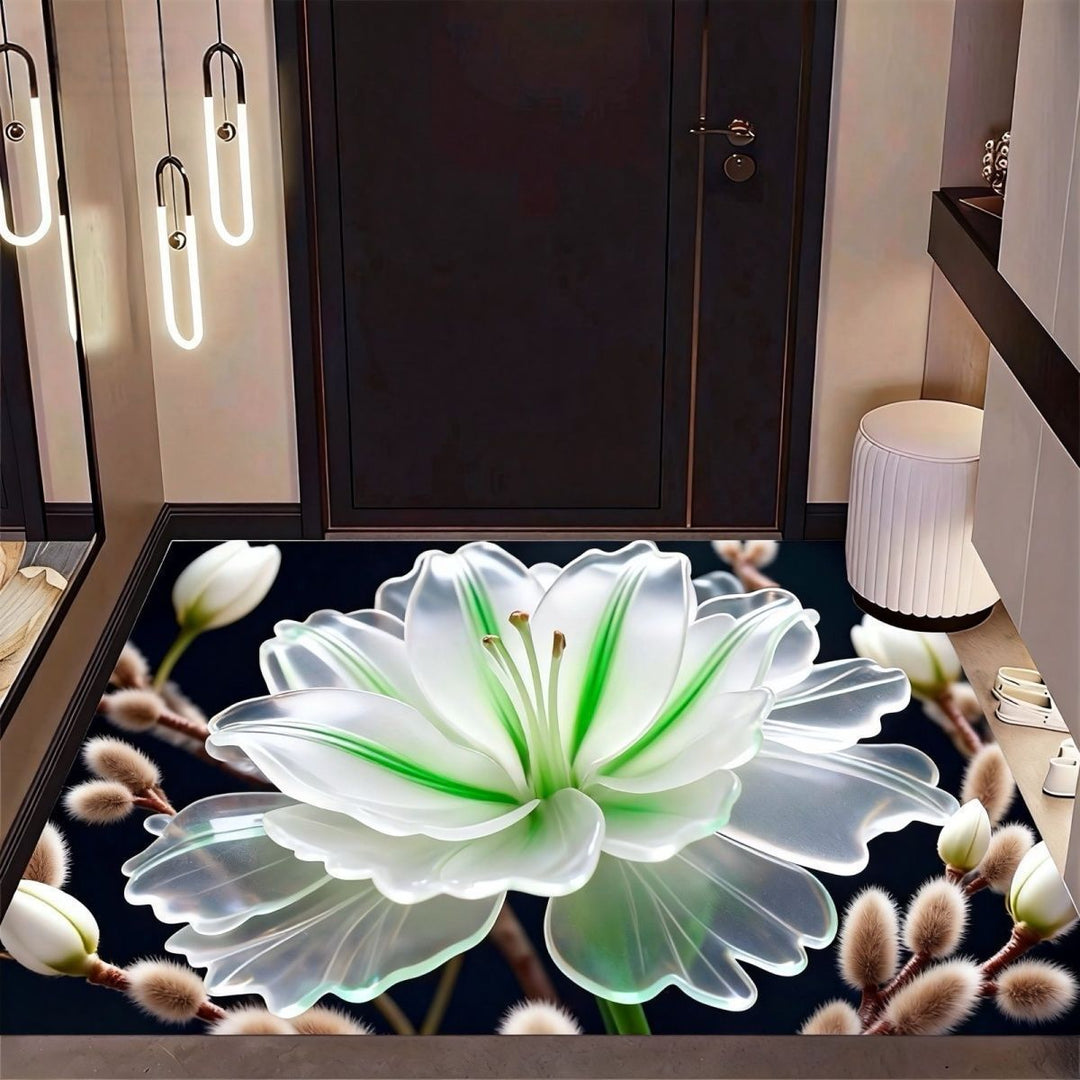 Floral Design Area Rug