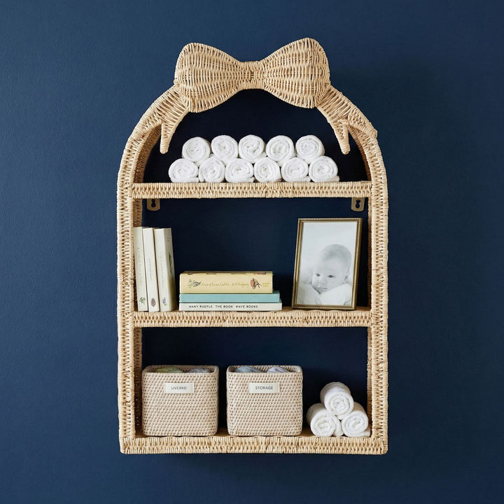 Basket shelf with bow motif Kalsten