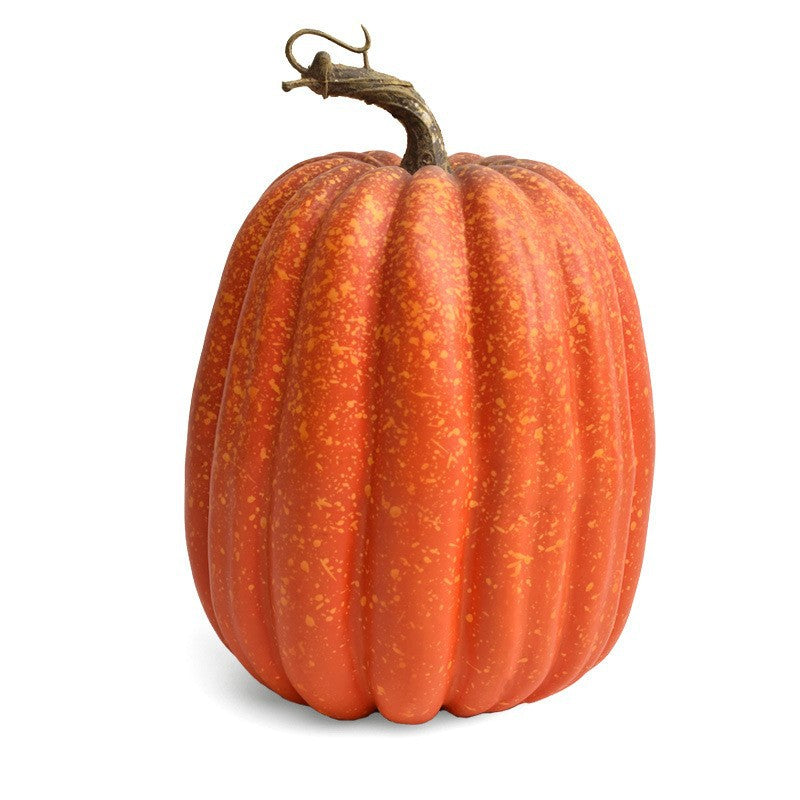 Decorative ceramic pumpkin for table and autumn decoration with glossy glaze