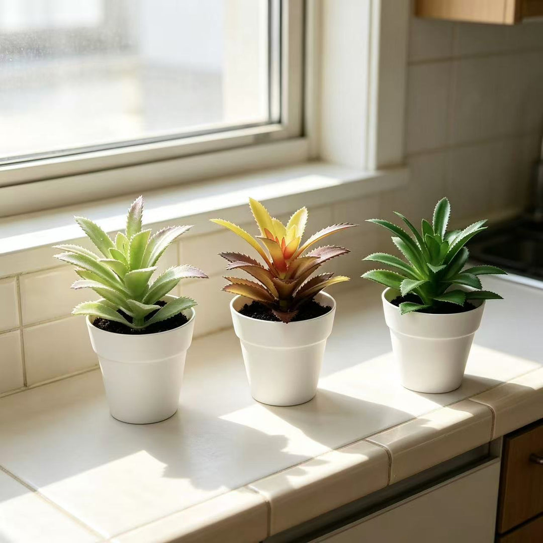 Lifelike Succulent Plant Decor