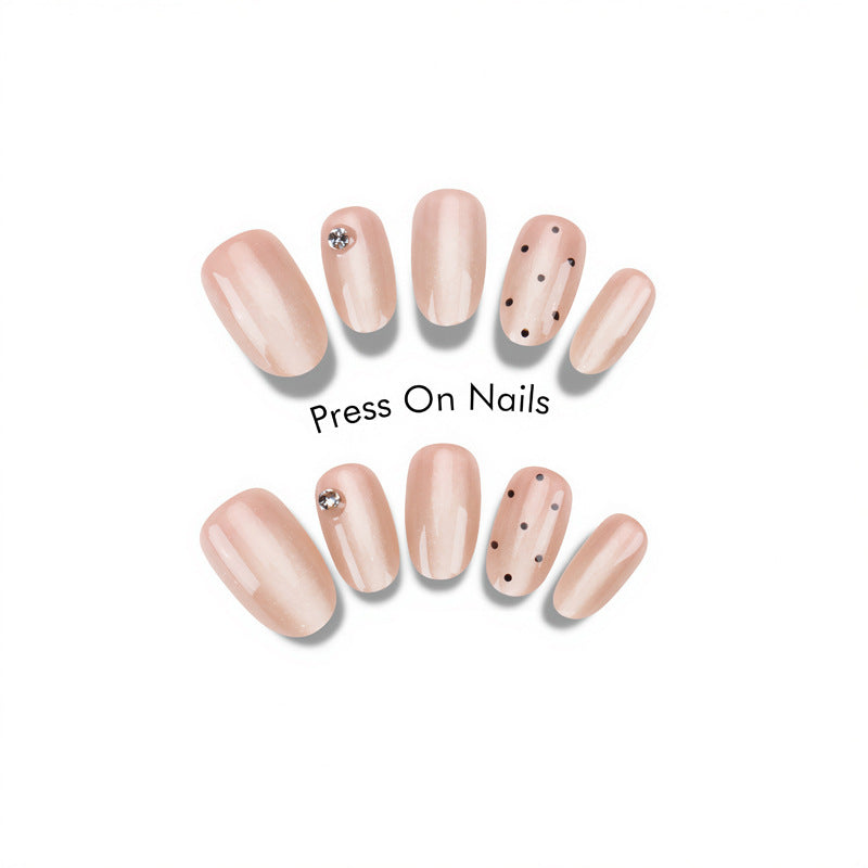 Elegant Glittery Press-On Nails Kalsten