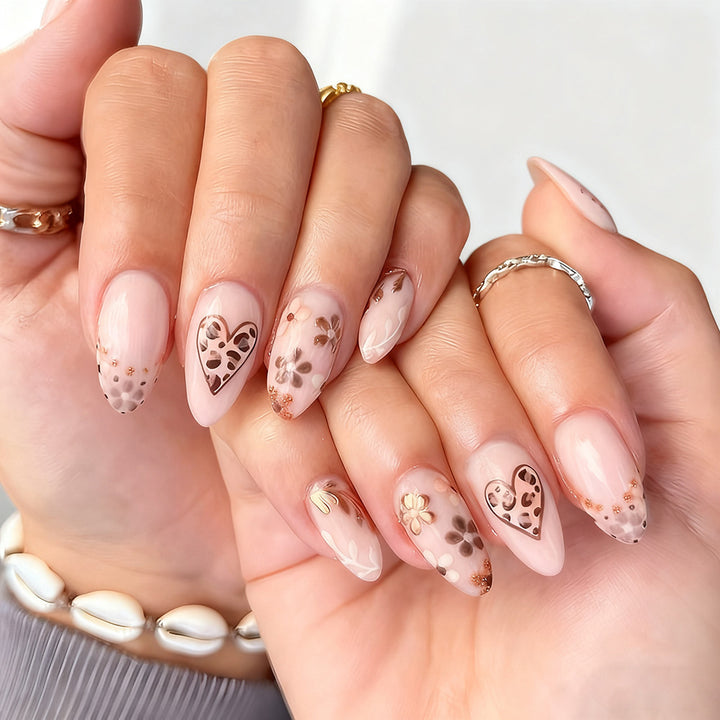 Artistic Floral Design Press-On Nails Kalsten
