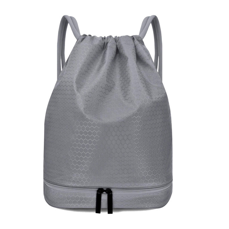 Lightweight Hexagonal Pattern Drawstring Backpack Kalsten