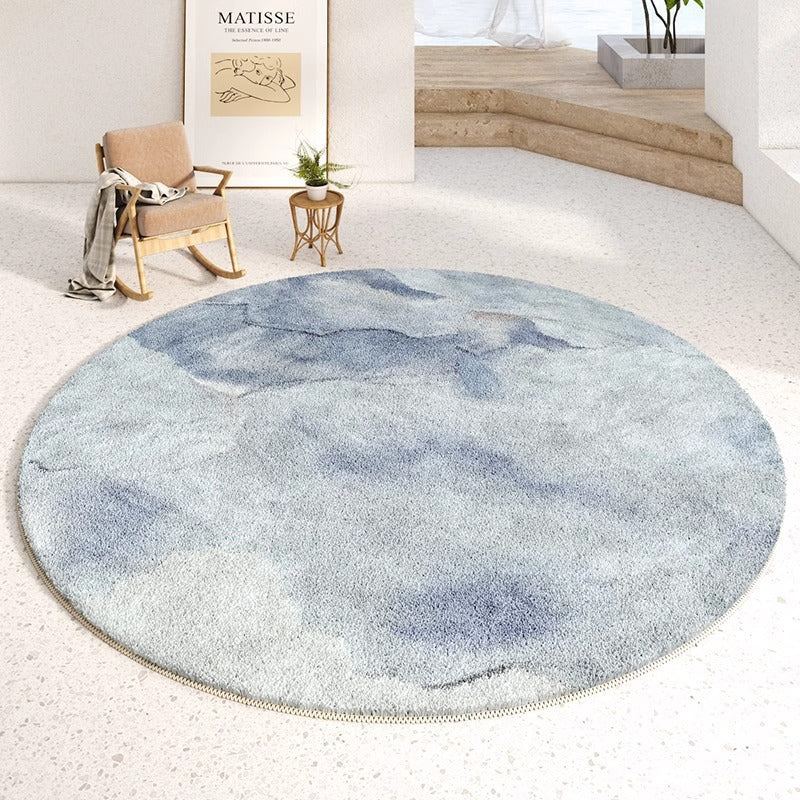 Round Artistic Abstract Area Rug