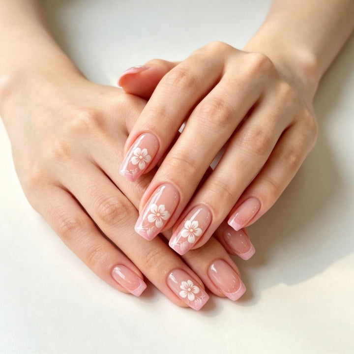 Floral-Design Press-On Nail Art Set Kalsten