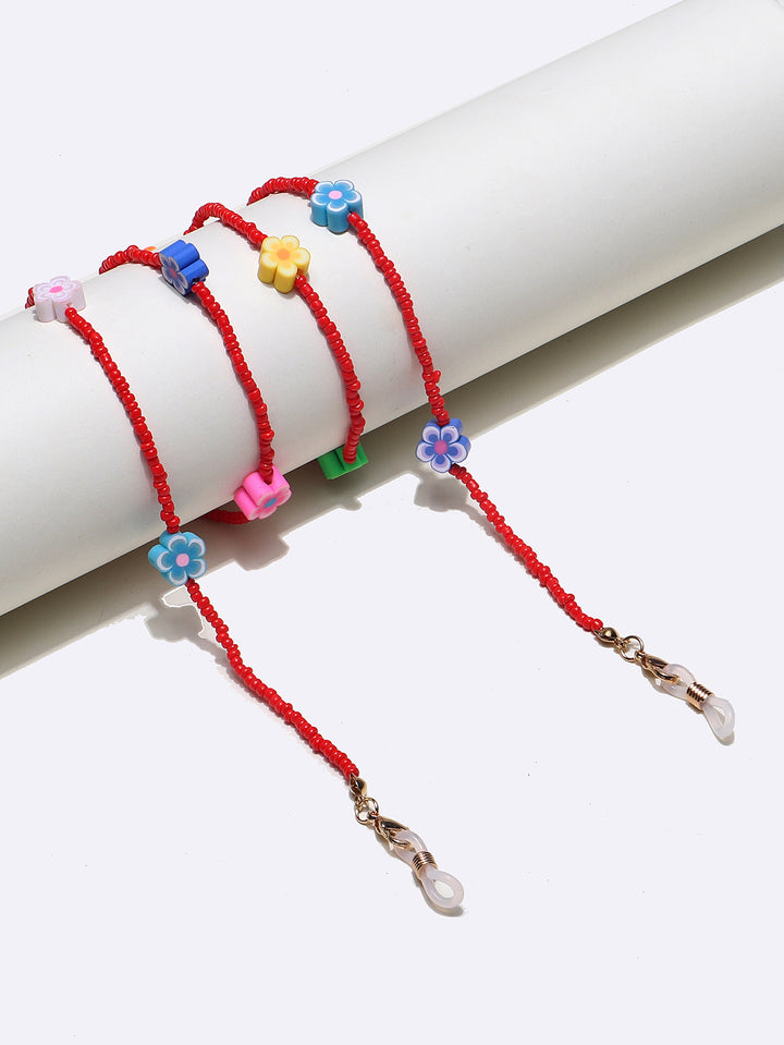 Colorful Floral Beaded Eyewear Chain Kalsten