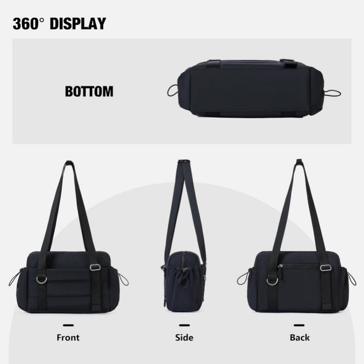 sporty shoulder bag with removable cosmetic bag Kalsten