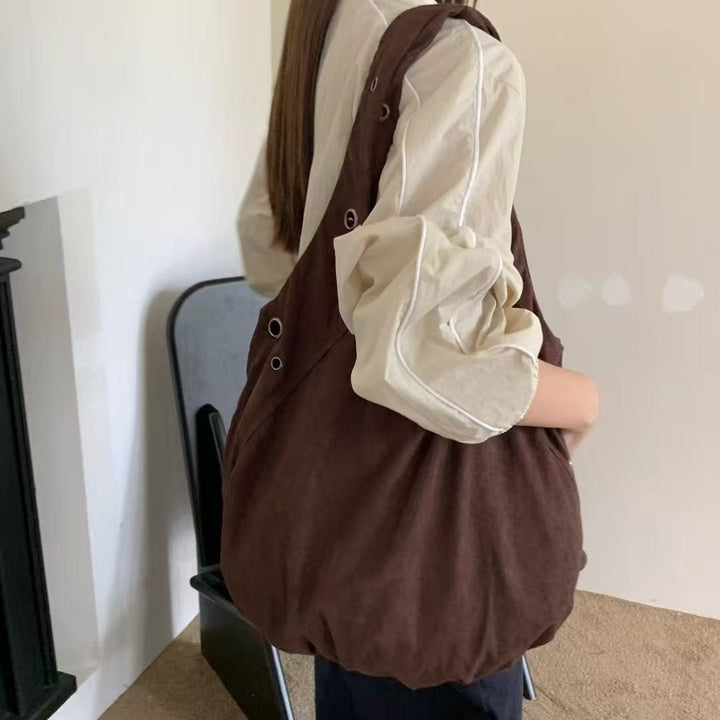 Slouchy Canvas Shoulder Bag