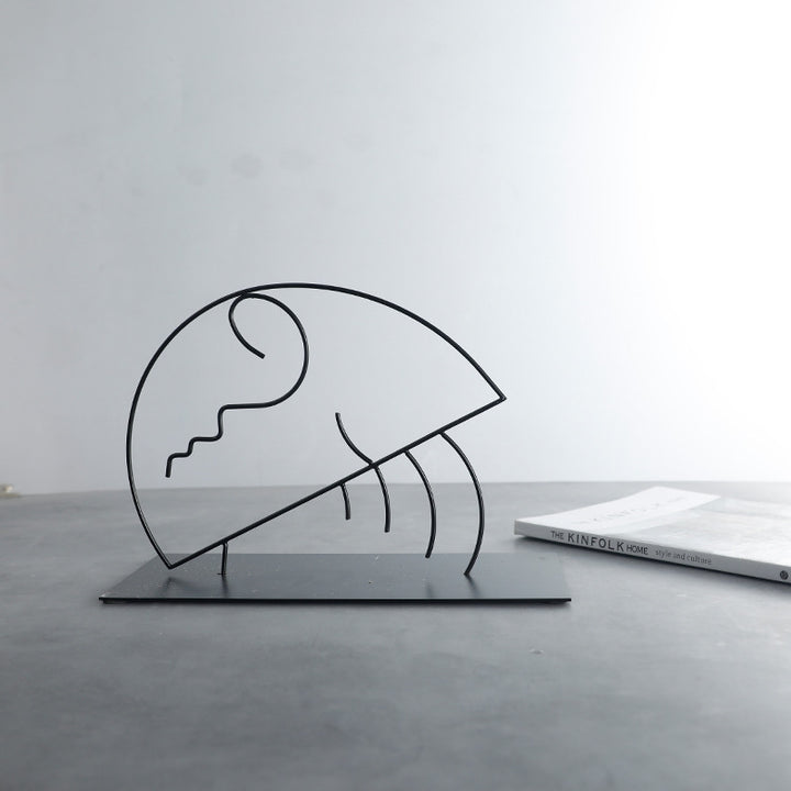Modern Abstract Jellyfish Sculpture