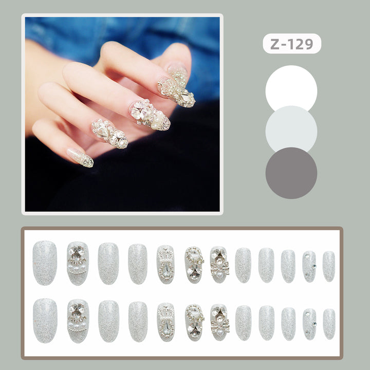 Decorative Rhinestone Press-On Nail Art 1790727058