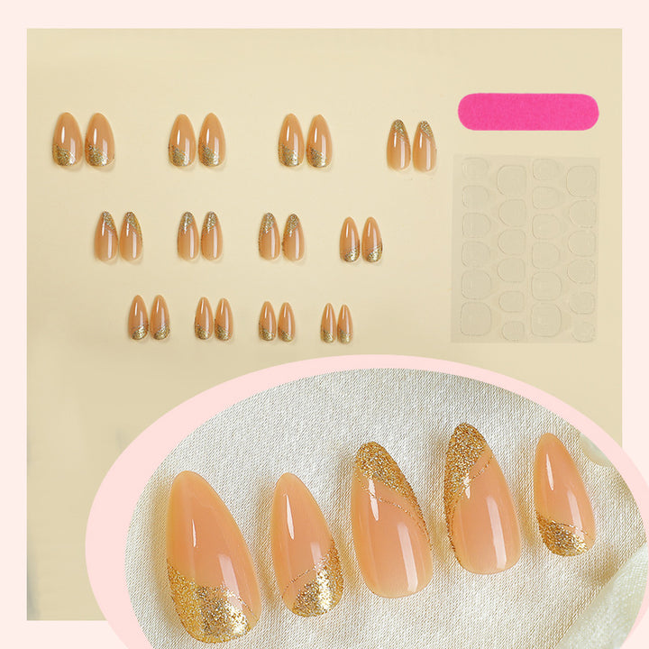 Glittery Press-On Nail Set Kalsten