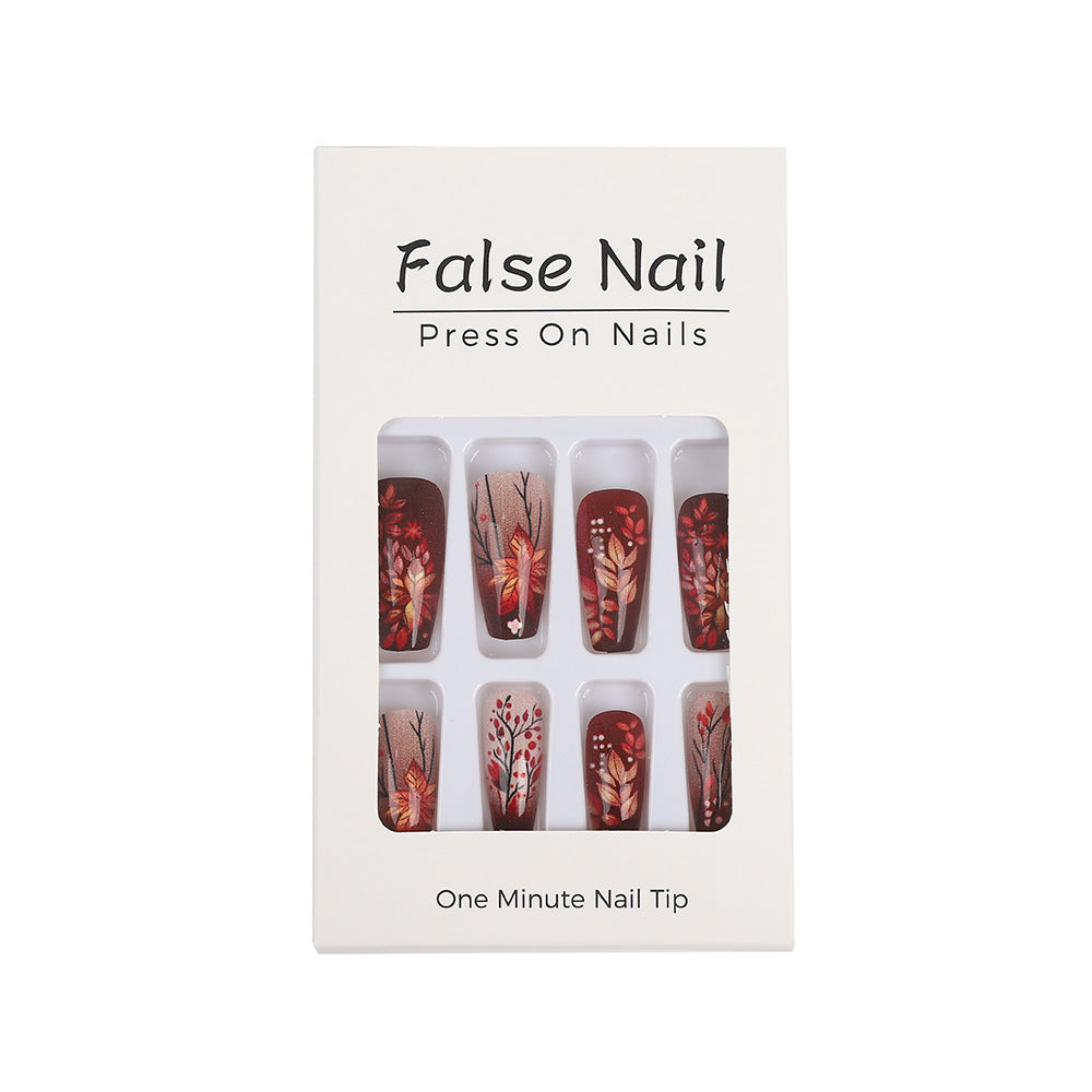 Artificial nails with floral design Kalsten