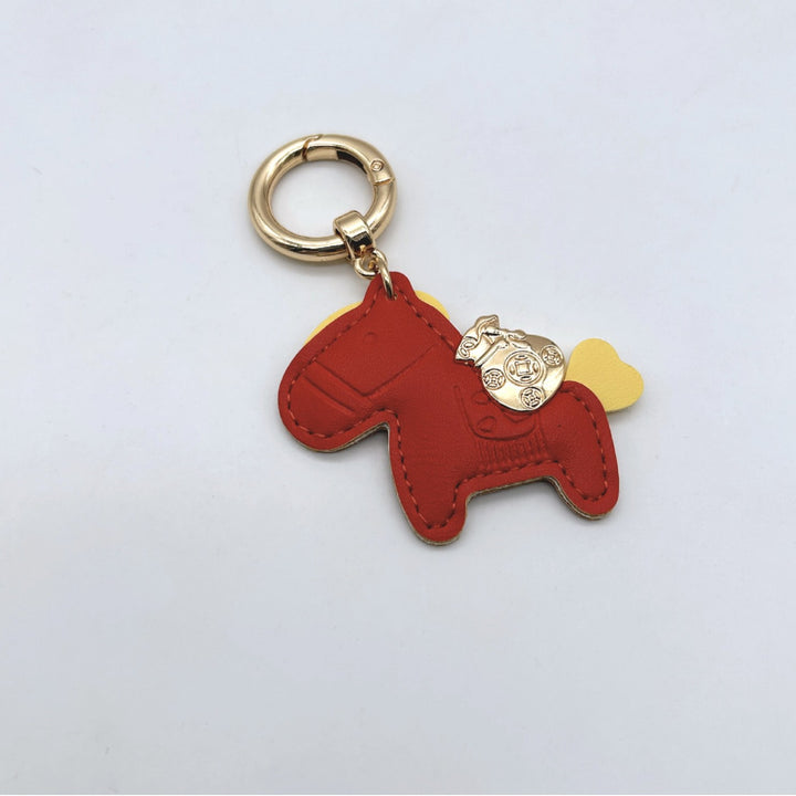 Animal-Shaped Leather Keychain Kalsten