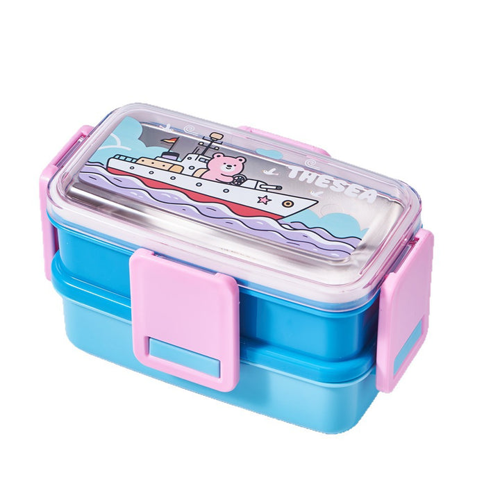 Multi-Layered Space-Themed Lunch Bento Box