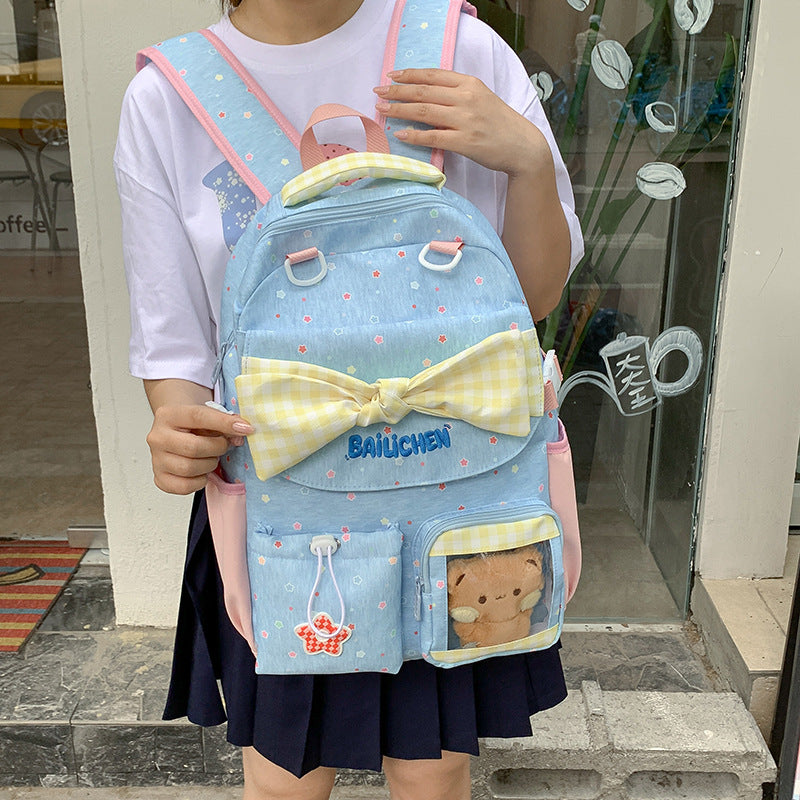 Adorable Bow-Embellished Backpack Kalsten