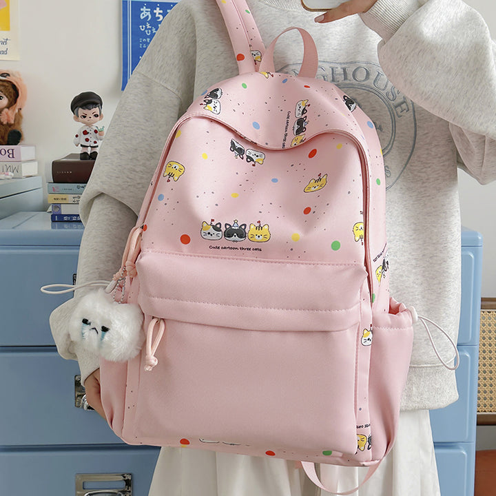 Backpack with Cute Cartoon Design and Practical Compartments Kalsten