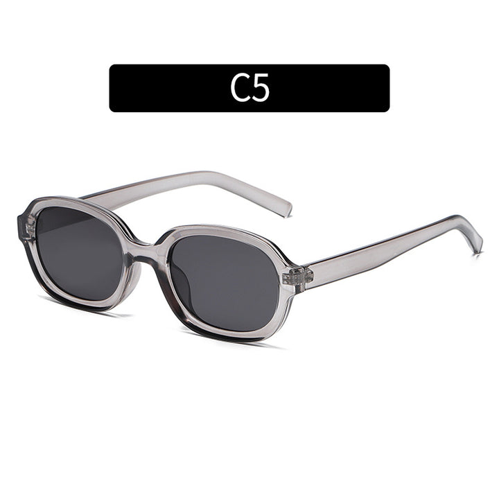 Retro Oval Frame Sunglasses