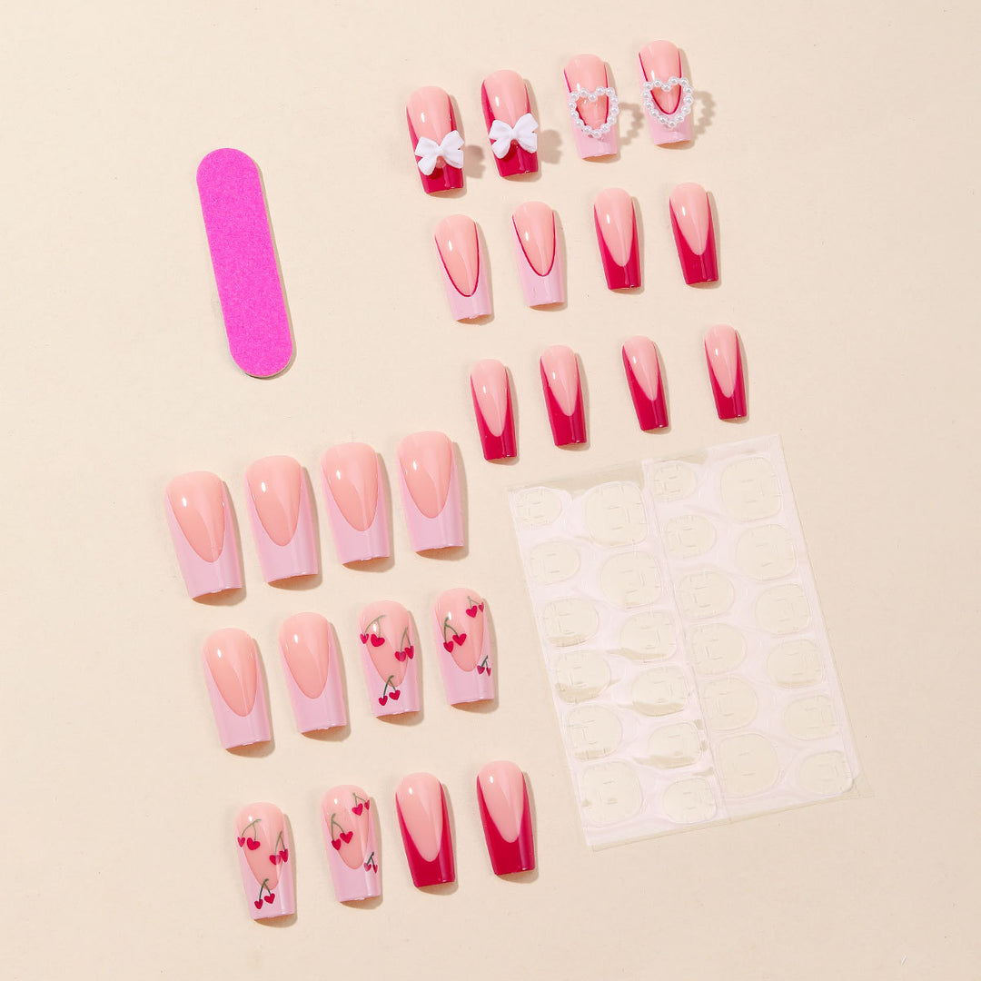 Decorative 3D Heart Nail Art Extensions Kalsten