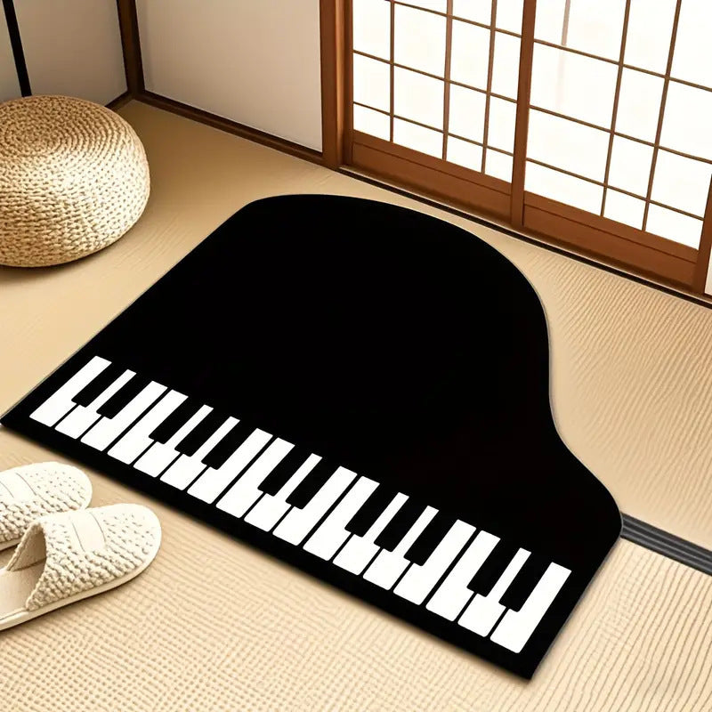 Piano-Themed Area Rug