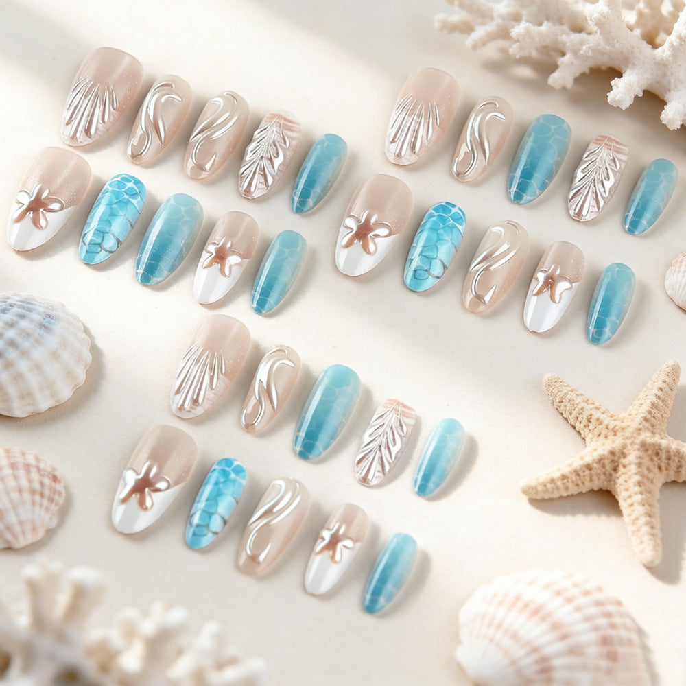 Artistic Textured Press-On Nails Kalsten