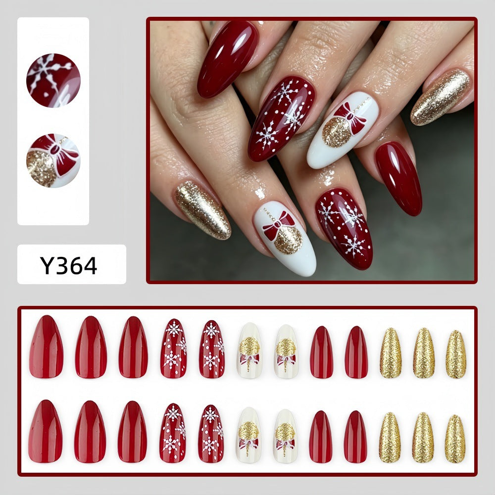 Artificial Nails in Festive Christmas Design Kalsten 1787298788