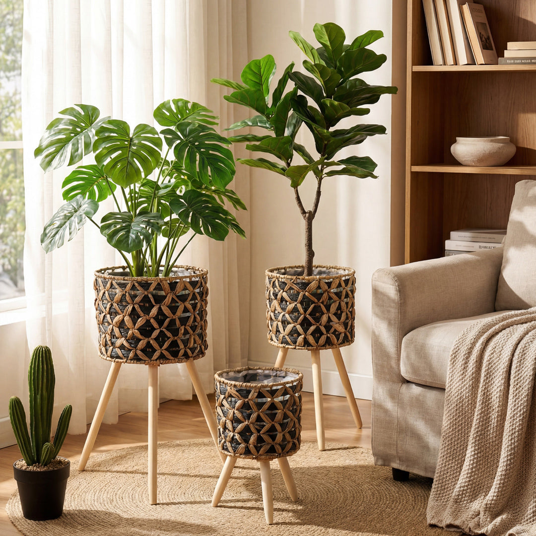 Plant stand made of braided material Kalsten